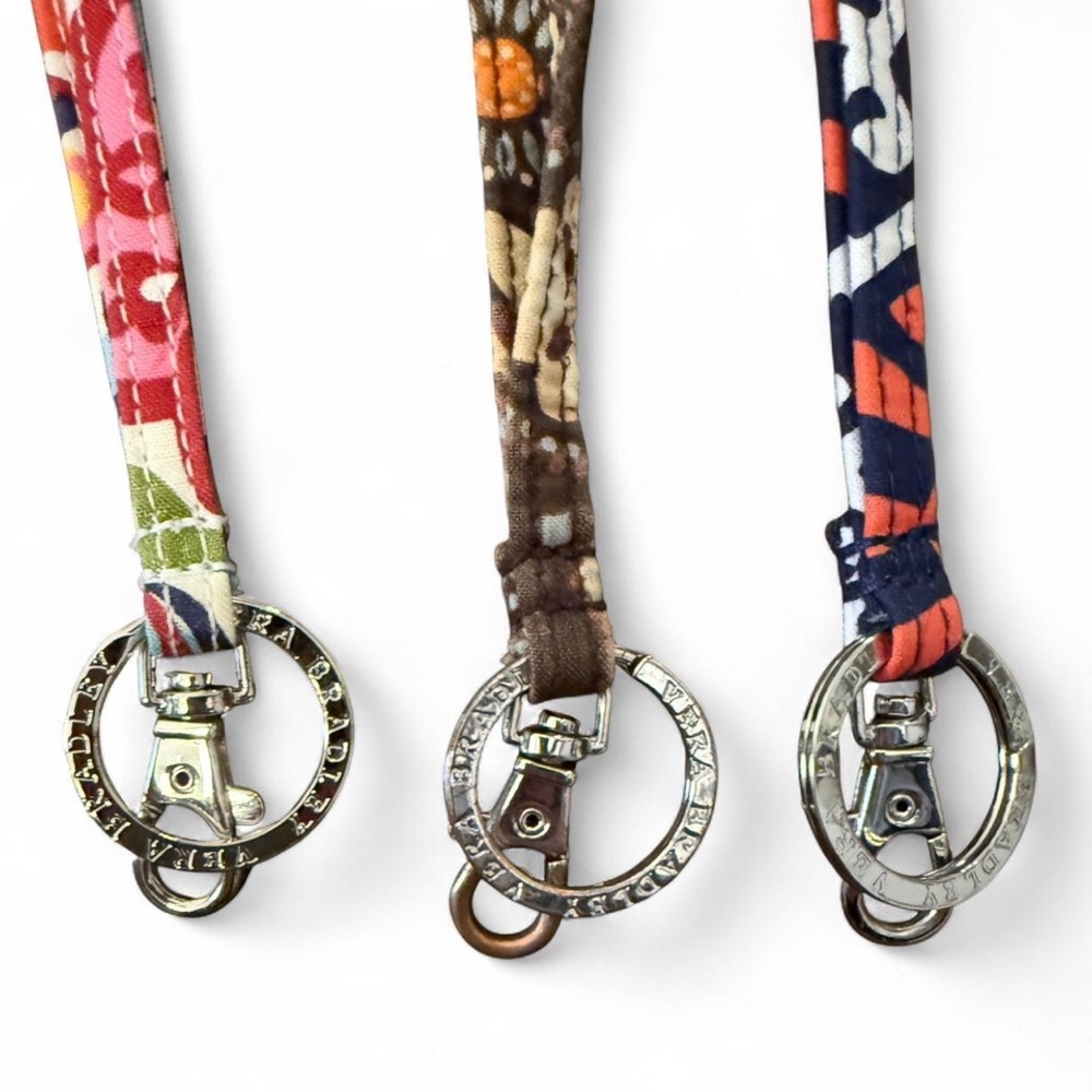 VERA BRADLEY set of 3 lanyards. All 18” in length.